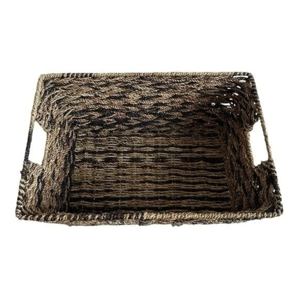 Wicker Rectangular Storage Basket 15x10x7